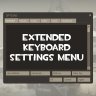 Extended Keyboard Settings Menu
