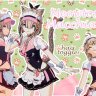 maid pardofelis + kirara + weapon + catbox